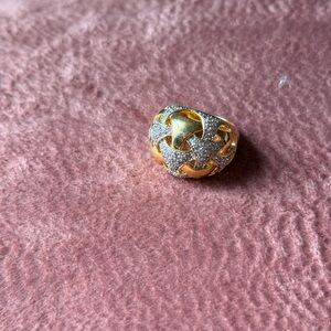 Elegant Gold and Silver Women's Ring